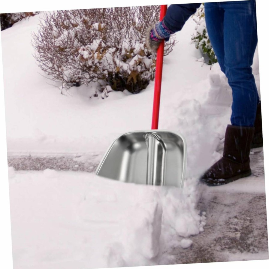 Snow Removal Tools BESPORTBLE | Besportble Stainless Steel Snow Shovel Snow Shovel Head Snow Shovel For Car Snow Pusher Car Shovel Vehicle Snow Shovel Gardening Shovel Grain Shovel Ice Beach Sand Scoop Winter Shovel Outdoor