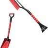 Snow Removal Tools AstroAI | Astroai 27" Snow Brush Red 39" Folding Snow Shovel For Car Red