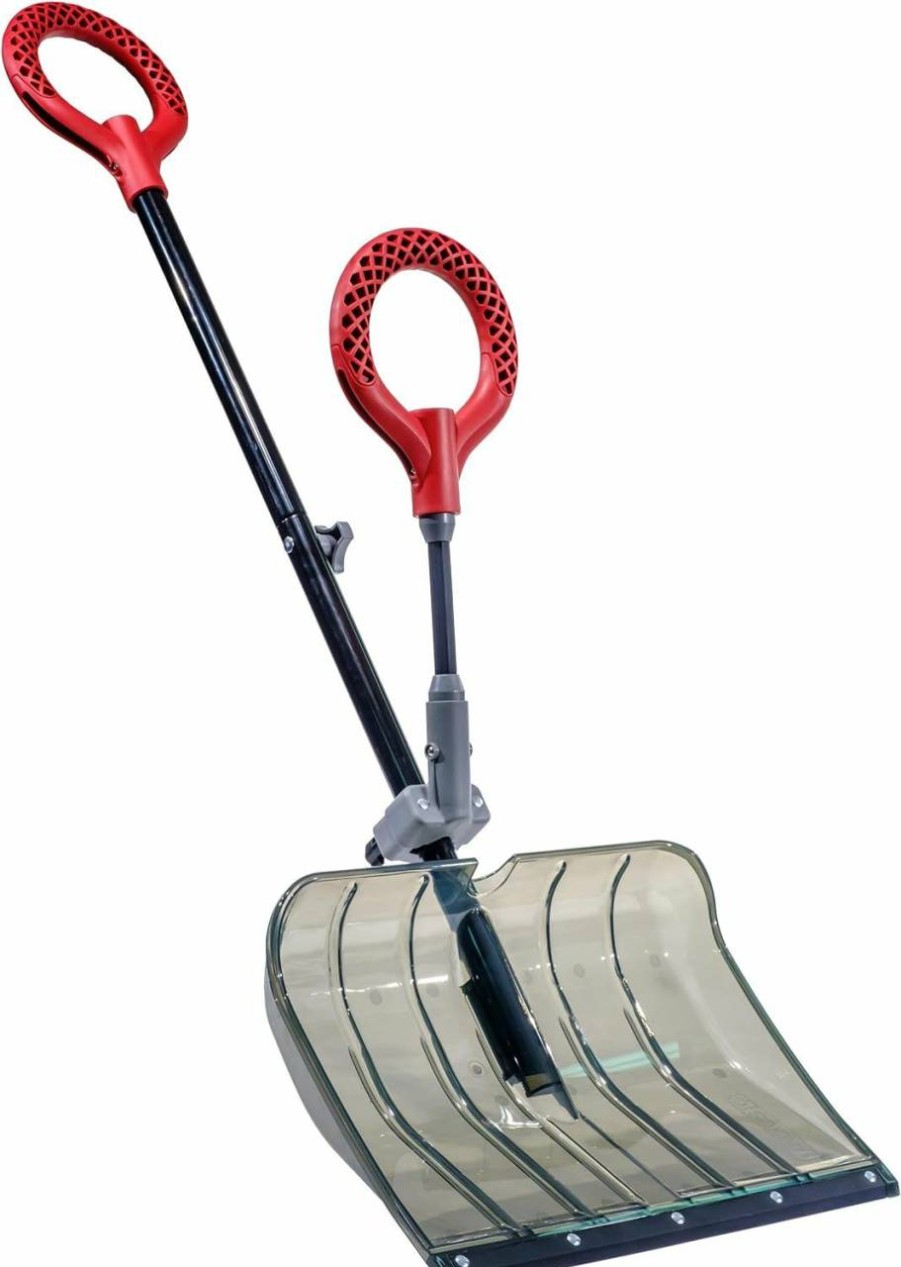 Snow Removal Tools Radius Garden | Radius Garden 18\" Polycarbonate Lightweight Snow Shovel With Anti-Strain Fore-Grip, Smoked Grey