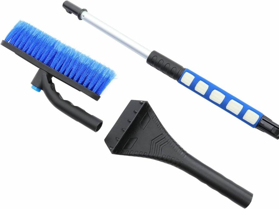 Snow Removal Tools Kisangel | Kisangel 1Pc Snow Shovel Car Ice Scraper Winter Shovel Windshield Ice Scraper Ice Scraper For Car Snow Blower Shovel Telescoping Snow Broom Wide Shovel Alloy Deicing Shovel Multipurpose