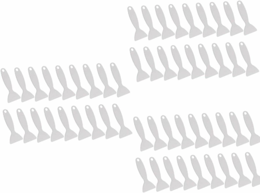 Snow Removal Tools Toddmomy | Toddmomy 60 Pcs Refrigerator Deicer Freezer Snow Remover Ice Scraper Ice Scoop Cleaning Tool Paint Scraper Ice Shovel For Fridge Kids Tools Defrosting Child Pp White Refrigerator Shovel