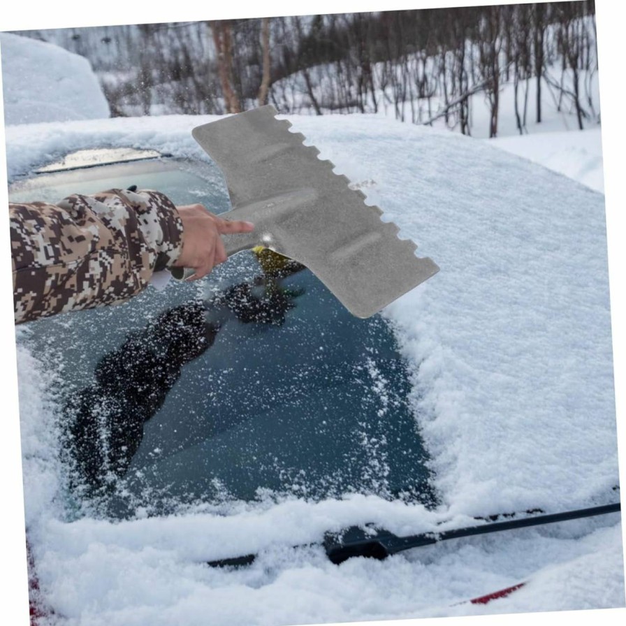 Snow Removal Tools Kisangel | Kisangel 1Pc Outdoor Ice Shovel Digging Tools Winter Deicer Manganese Steel