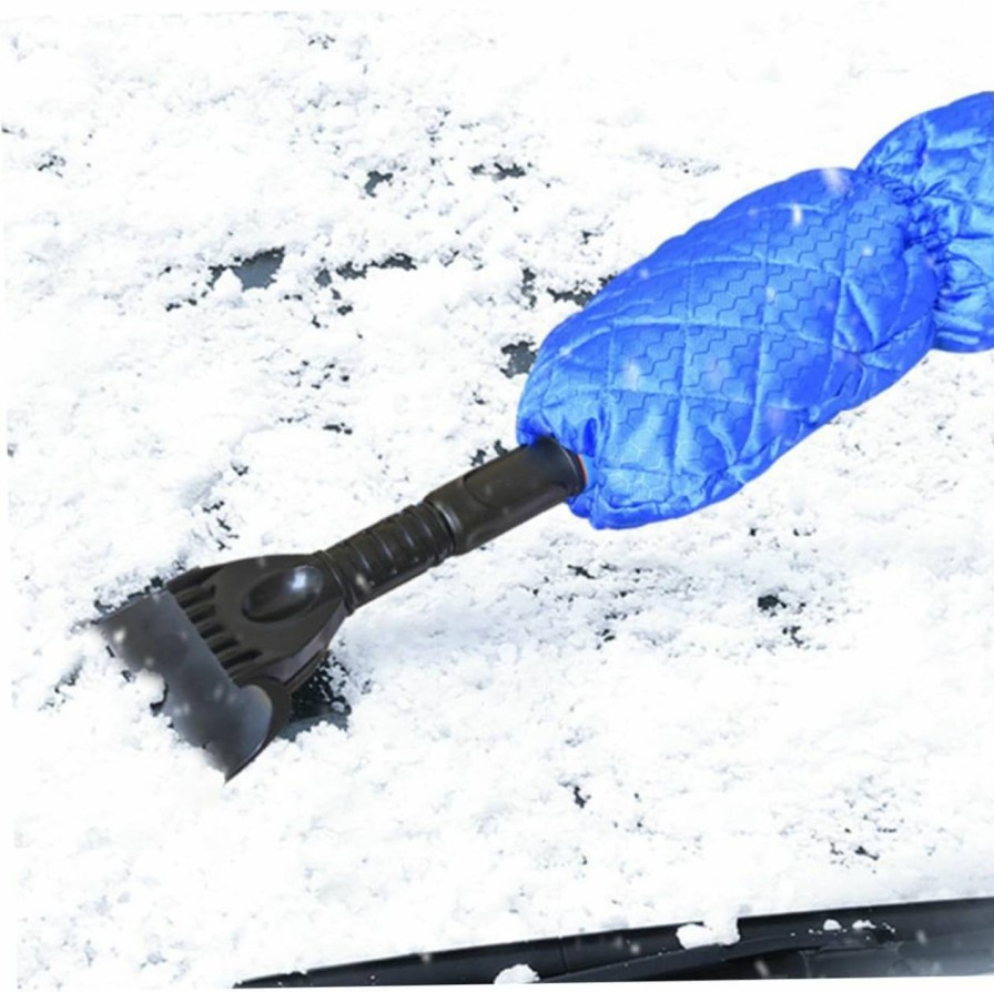 Snow Removal Tools Yardwe | Yardwe 1Pc Snow Gloves Snow Removal Shovel Scraper Auto Window Cleaning Snowmobile Ice Scratchers Snow Remover Windscreen Scrapers Car Ice Scraper Ice Machine Aluminum Tube Winter