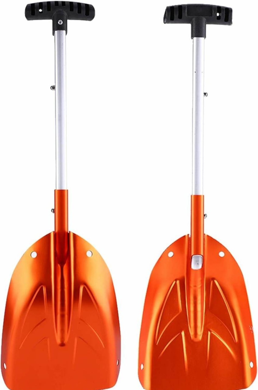 Snow Removal Tools KENANLAN | Kenanlan 1Pcs Shovel Portable 45 23 7 Aluminum Alloy Detachable Telescopic Winter Snow Ice Shovel Outdoor Kit Tool Orange