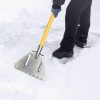 Snow Removal Tools Jorzer | Snow Shovel Heavy Duty Steel Sidewalk Outdoor Snow Removal Ice Scraper Tools Snow Shovels Handled Snow Pusher Shovel For Snow, And Garden Debris