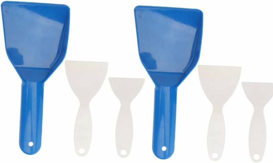 Snow Removal Tools BESPORTBLE | Besportble 6Pcs Deicing Shovel Snow Ice Remover Shovel Ice Cleaning Scoop Deicing Flat Shovel Freezer Frost Shovel Freezer Shovel Plastic Scraper Blades Household Frost Shovel Car Spatula