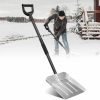 Snow Removal Tools Wefaith | Metal Snow Shovel For Driveway - Heavy Duty Ergonomic Snow Shovels For Snow Ice Removal - 48\" Long Handle X 13.3\" Wide Blade,Large Scoop - Portable Square Snow Shovel For Car