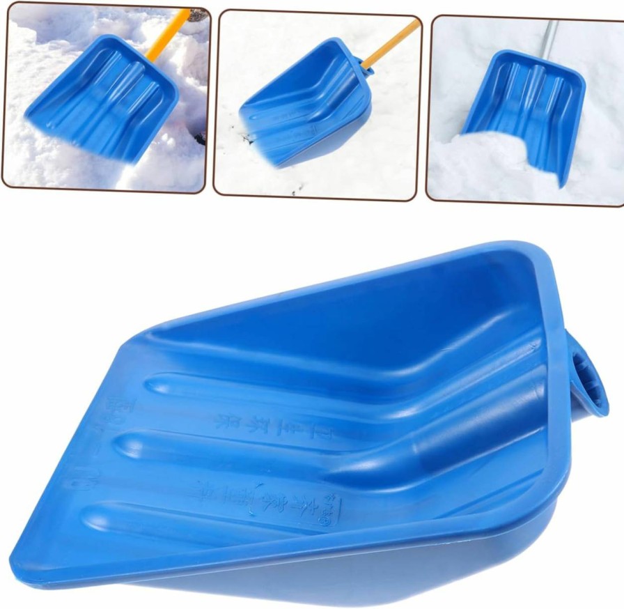 Snow Removal Tools CIYODO | Ciyodo Winter Snow Shovel Sand Digging Shovel Gardening Scoop Replacement Shovel Head Sand Sifter Shovel Drain Shovel Soil Scoop Kids Snow Shovel Snow Scoop Head Poultry Child Plastic Car