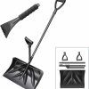 Snow Removal Tools Hmfmdy | Snow Shovel, Strain-Reducing Snow Shovel With Assisted Handle, Large Capacity For Snow Removal, 53 Inches Long Heavy Duty Detachable Snow Shovel With Back-Saving Fore-Grip - Black