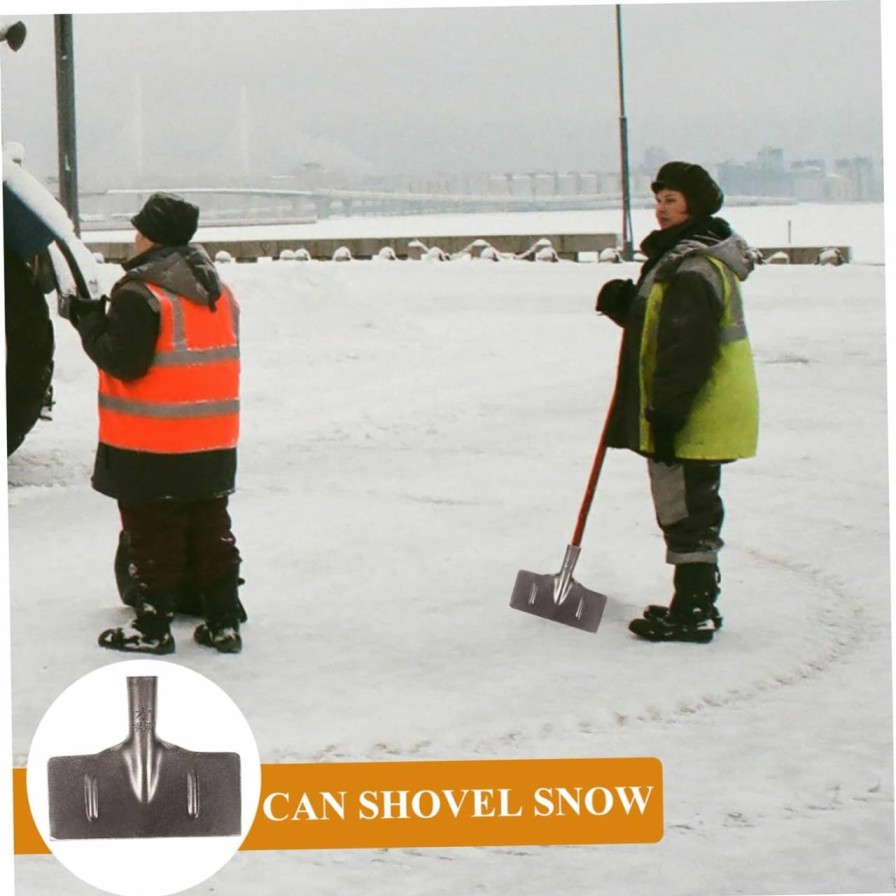 Snow Removal Tools BESPORTBLE | Besportble Outdoor Ice Shovel Manganese Steel Heavy Deicing Agent