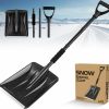 Snow Removal Tools ztarraum | Snow Shovel With D-Grip Handle, 2024 New Upgrade Lightweight Aluminum Snow Shovel, Portable And Detachable Snow Shovel, Perfect For Garden, Camping, Car, Snowman Playing And Emergency