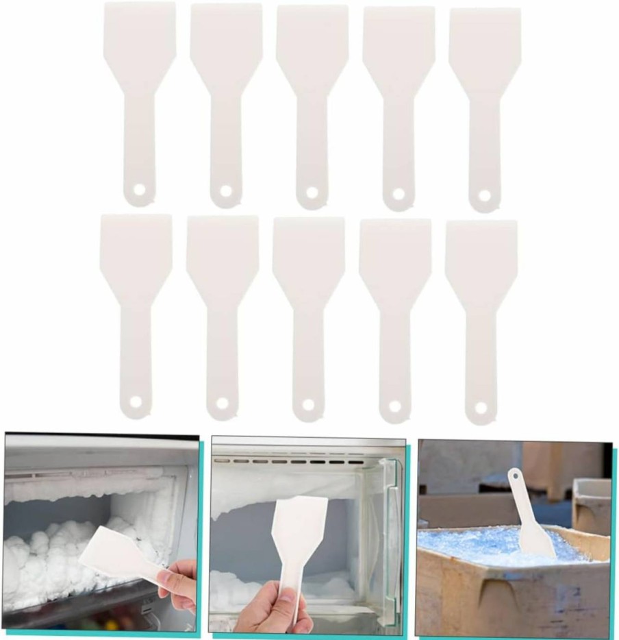 Snow Removal Tools Yardwe | Yardwe 10Pcs Deicing Shovel Plastic Snow Removal Snow Blower White