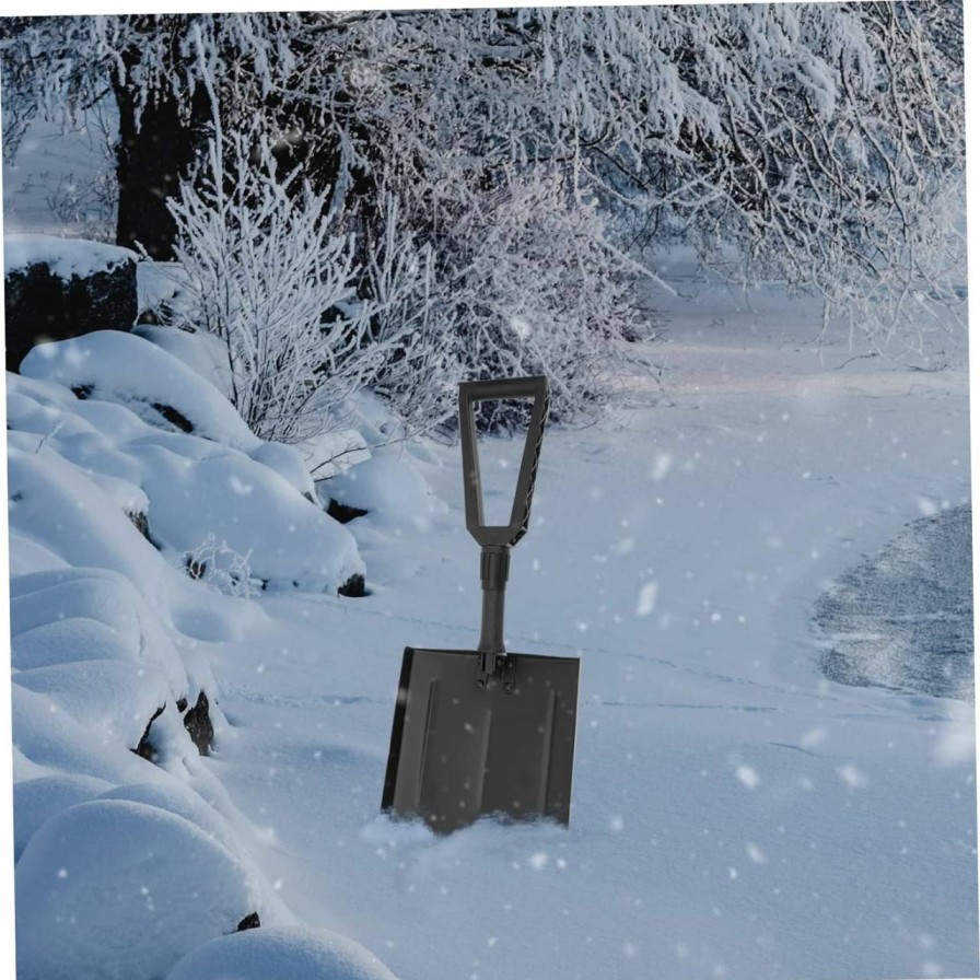 Snow Removal Tools YARNOW | Yarnow 1 Set Foldable Snow Shovel Tools Winter Use Shovel Retractable Shovel Winter Snow Removal Tool Icing Clean Shovel Multi-Function Deicing Shovel Snow Clean Shovel Trowel Car Iron