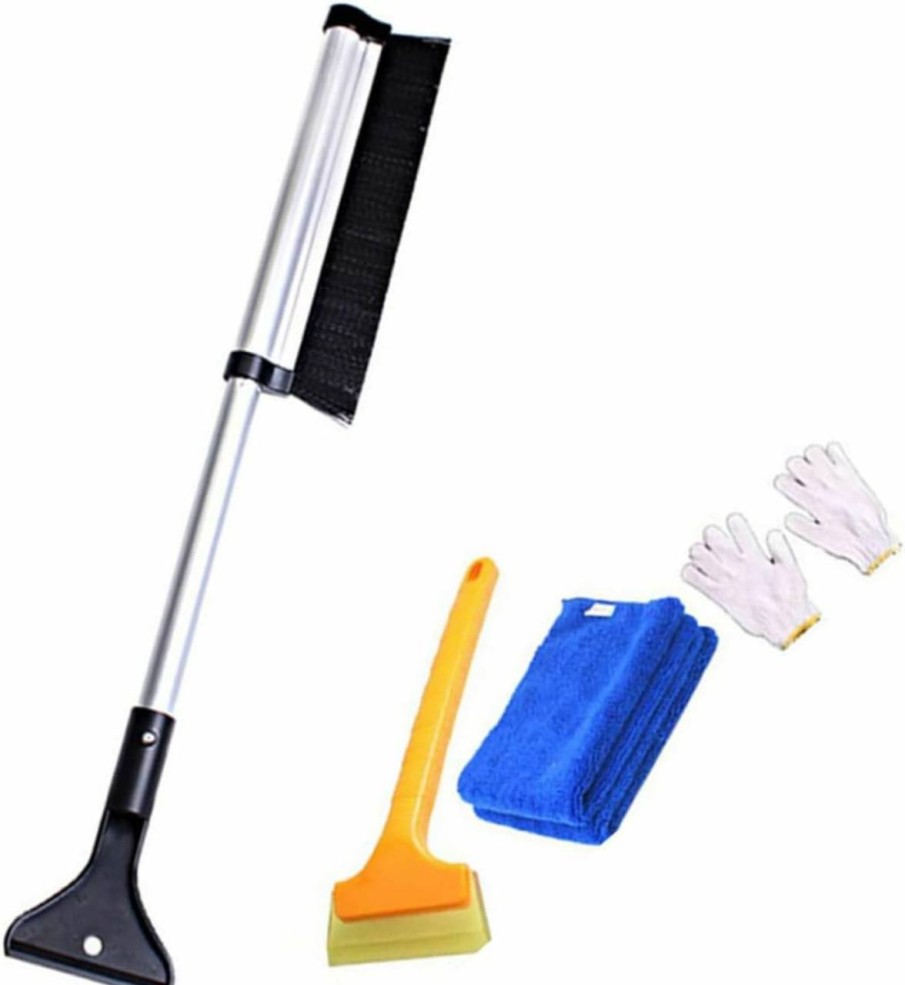 Snow Removal Tools VALICLUD | Valiclud 3 Sets Ice Shovel Retractable Fabric Snow Shovel