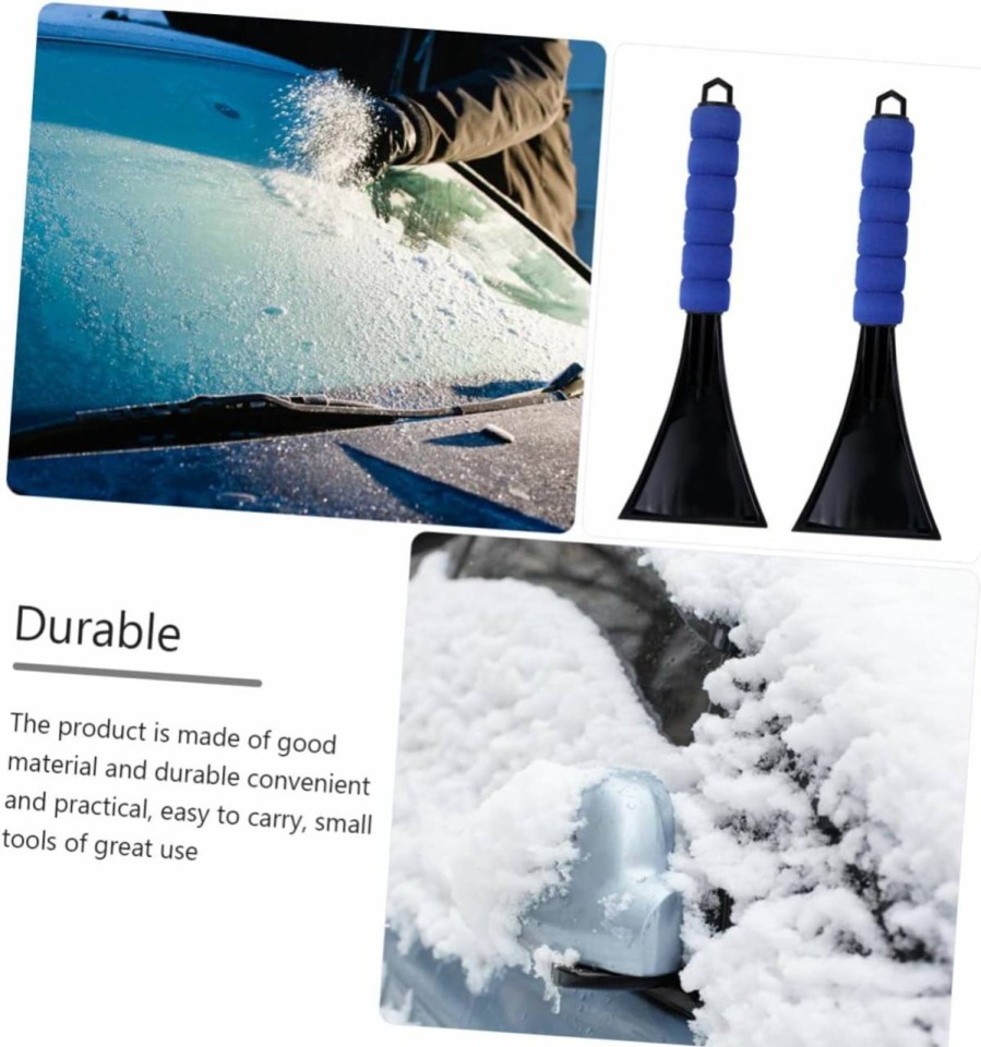 Snow Removal Tools OFFSCH | Offsch 2Pcs Car Deicing Snow Shovel Snow Ice Scraper Ice Scraper For Car Windshield Ice Scraper Car Ice Scraper Cars Cars Winter Car Snow Brush For Car Snow Removal Shovel Wiper Abs