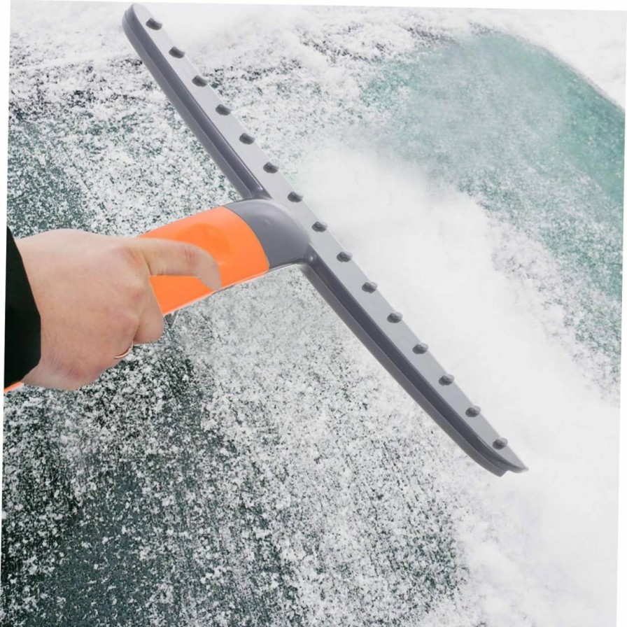 Snow Removal Tools OFFSCH | Offsch 1Pc Snow Scraper Snow Windshield Scraper Snow Ice Remover Snow Ice Shovel Ice Scraper Shovel Mutitool Face Scraper Tool Long Handle Snow Shovel Abs Deicing Agent Car