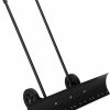 Snow Removal Tools TUFFIOM | Tuffiom Snow Pusher Shovel For Driveway With Wheels, 29\" Wide Heavy Duty Push Snow Plow Shovel, Wheeled Rolling Snow Shovels For Snow Removal Adjustable Angle & Height Handle