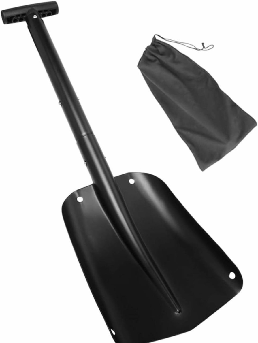 Snow Removal Tools Yardenfun | Yardenfun Snow Shovel Folding Tool Collapsible Folding Shovel For Car Emergency Vehicle Shovel Aluminum Removal Shovel Snow Removal Outdoor Shovel Aluminum Alloy Travel