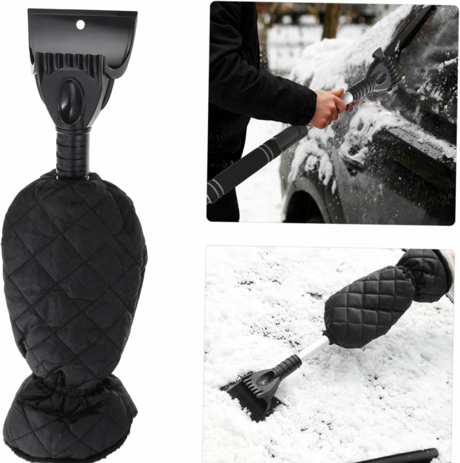 Snow Removal Tools YARNOW | Yarnow 1Pc Snow Shovel Gloves Outdoor Gloves Outdoor Tools Snow Remover Glove Wintergloves Mutitool Eva Black Car Shovel Gloves Snow Glove Forest Removal Shovel Keep Warm Window