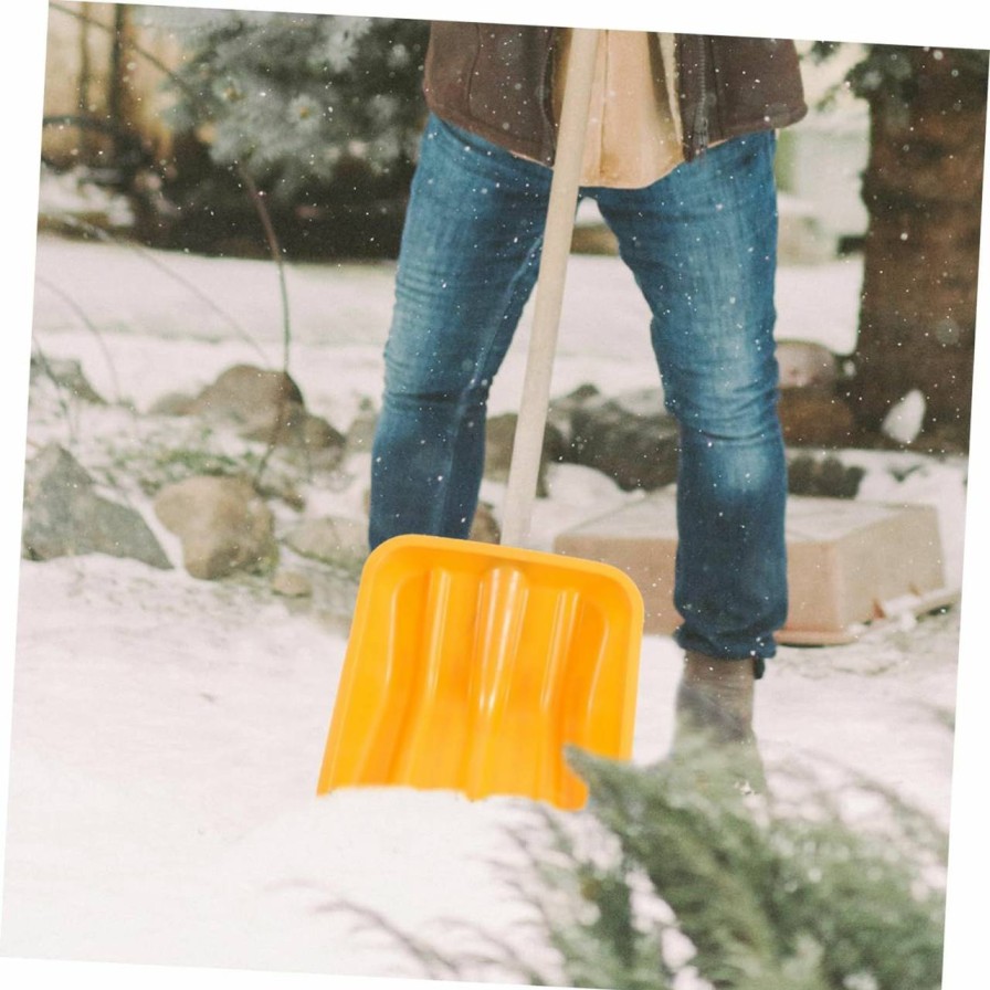 Snow Removal Tools Toddmomy | Toddmomy Wooden Handle Garbage Can Ice Scraper Blade Outdoor Garbage Shovel Flowerpot Shovel Scoop Ice Shovel Shovel Small Head For Shovel Shovel Head Snow Shovel Snow Scraper The Snow