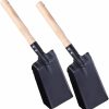 Snow Removal Tools Kisangel | Kisangel 2Pcs Small Shovel Garden Leaf Scooper Farm Spade Metal Snow Shovel Cleaning Scoop Snow Shovel For Driveway Outdoor Snow Shovels Garden Spade Wooden Handle Shovel Iron Major