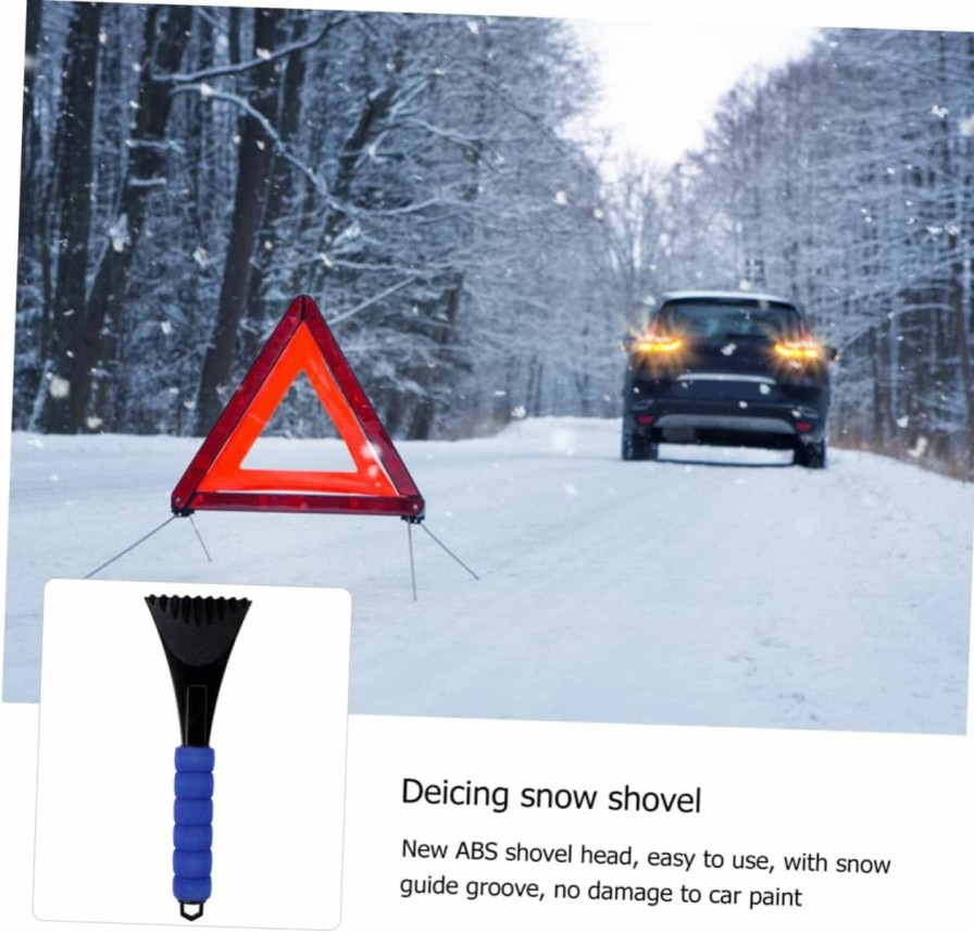 Snow Removal Tools BESPORTBLE | Besportble 2Pcs Car Deicing Snow Shovel Scrape Snow Winter Items Abs