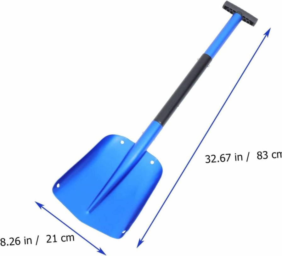 Snow Removal Tools GANAZONO | Ganazono 1Pc Telescopic Folding Shovel Car Ice Scraper Telescopic Snow Shovel Retractable Snow Pusher Snow Removal Shovel Mutitool Cordless Tools Winter Snow Removal Tool Survive Travel Ski