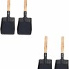 Snow Removal Tools BESPORTBLE | Besportble 4 Pcs Small Shovel Garden Spade Wooden Handle Shovel Snow Remover Gardening Tool Snow Shovel For Outdoor Lawn Tools Outdoor Ice Breaking Shovel Leaf Spoon Snow Removal Iron