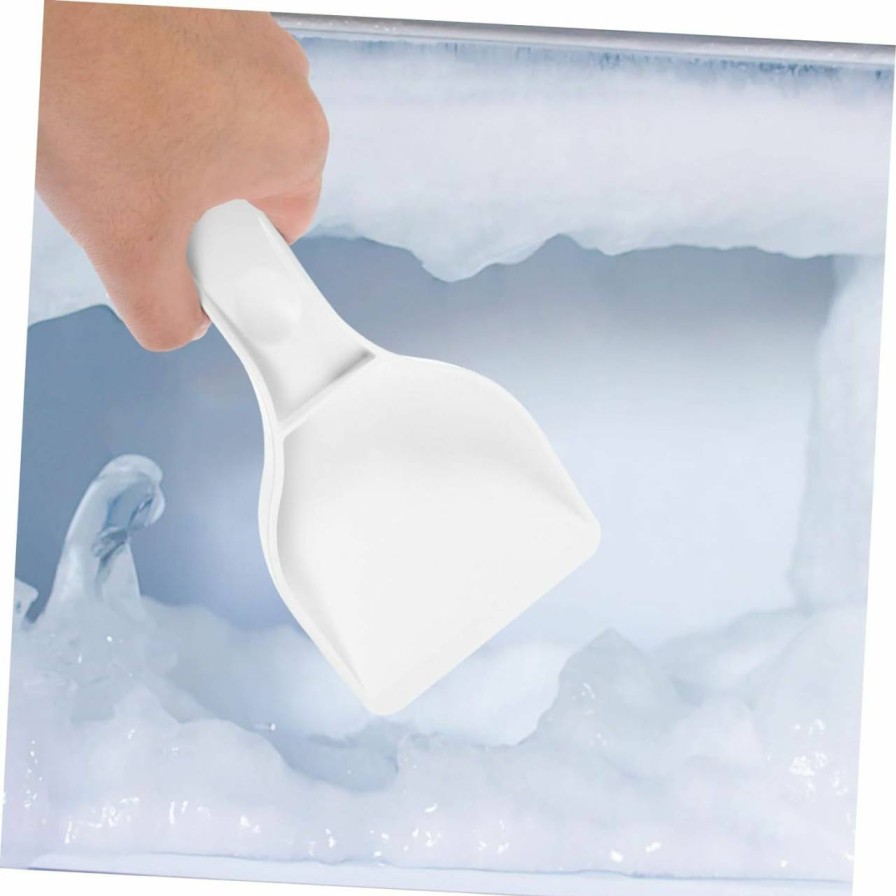 Snow Removal Tools SEWOART | Sewoart Snow Shovel Plastic Freezer Ice Shovel Freezer Defroster Refrigerator Ice Shovel Freezer Ice Scraper Car Snow Remover Freezer Scraper Ice Remover Scoop Tool White To Disassemble