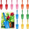 Snow Removal Tools Minatee | Mini Colorful Metal Hand Shovel Digging Trowel Set Transplanting Garden Shovel For Flower Soil Planting Succulent Kids Teens Women Men Gift Indoor Outdoor, 6 Colors (12 Pcs, 11 X 3 Inch)