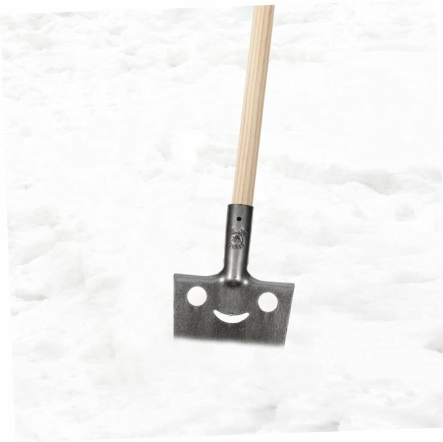 Snow Removal Tools BESPORTBLE | Snow Shovel Ice Removal Shovel Outdoor Snow Cleaning Shovel Tool Snow Breaking Shovel Snow Cleaning Shovel For Driveway Portable Ice Shovel Wooden Handle Shovel Manganese Steel