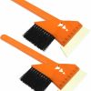 Snow Removal Tools LIOOBO | Lioobo 2Pcs Wiper Ice And Snow Shovel Snow Tools Handle Snow Brush Ice Crusher Snow Broom Windshield Ice Scraper Auto Ice Scraper Lipgloss Kit Earth Tones Snow Machine Abs Plastic