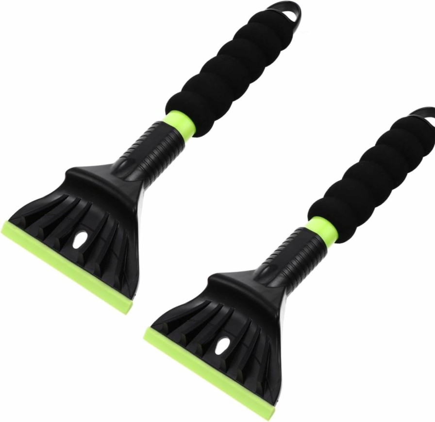 Snow Removal Tools GANAZONO | Ganazono 2Pcs Snow Shovel Snow Scraper Frost Removal Shovel Car Ice Scraper Ice Scraper And Brush For Car Retractable Multitool Windshield Scraper Snow Rake Portable Sponge