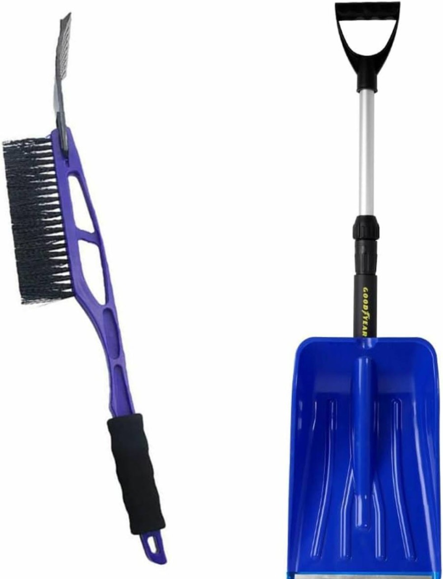 Snow Removal Tools Goodyear | Goodyear Gy3158 Snow Shovel And Brush Combo