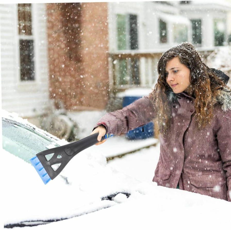 Snow Removal Tools BESPORTBLE | Besportble 1Pc Telescopic Snow Shovel Windshield Snow Shovel Auto Ice Remover Extendable Snow Scraper Car Ice Snow Cleaner Mutitool Telescoping Broom Outdoor Ice Shovel Deicing Squeegee Iron