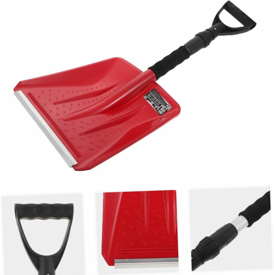 Snow Removal Tools BESPORTBLE | Besportble 1Pc Snow Shovel Outdoor Sand Shovel Gardening Shovels Snow Scoop Small Multitool Ice Cleaning Tool Tools Trunk Shovel Vehicle Shovel Snow Trowel Snow Removal Car Aluminum Alloy