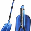 Snow Removal Tools VISGOU | 40\" Folding Snow Shovel, Emergency Car Snow Shovel With D-Grip Handle And Retractable Thickened Aluminum Handle, Lightweight Compact Snow Shovel For Car Snowmobile Camping Trunk, Blue