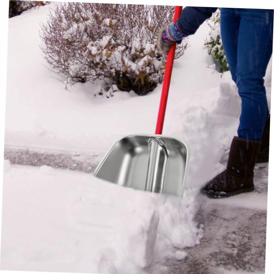 Snow Removal Tools Kisangel | Kisangel Stainless Steel Snow Shovel Snow Plow Shovel Grain Shovel Snow Tools Car Shovel Extendable Snow Metal Snow Shovels Snow Shovel Head Car Tools Ice Cleaning Tool To Feed Trowel