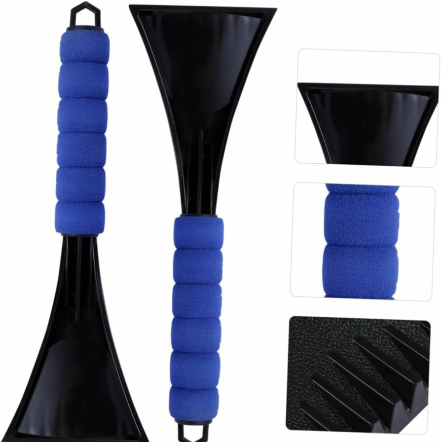 Snow Removal Tools Toddmomy | Toddmomy 2Pcs Car Deicing Snow Shovel Car Winter Supplies Auto Scraping Snow Ice Scrapers Snow Brushes Car Window Squeegee Snow Removal Shovel Eva Handle Winter Items Sponge