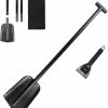 Snow Removal Tools 72 HRS | 72 Hrs Collapsible 3-In-1 Aluminum Compact Snow Shovel - Snow Removal In Winter, Emergency Kit For Vehicle, Car, Van, Suv, Truck, Snowmobile, Snowboard Gear, Camping, Gardening (Blue, 21"-32")