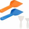 Snow Removal Tools BESPORTBLE | Besportble 4Pcs Deicing Shovel Fridge Ice Shovel White Refrigerator Scraper Tool Kitchen Snow Ice Scraper Plastic Scraper Ice Remover They Ice Handheld Defroster Large Snow Shovel Premium Abs