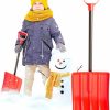 Snow Removal Tools Exceptional Concepts | Kids' Snow Shovel Steel Shaft With Ergonomic Handle Snow Shovel For Kids Pink Works Great For The Car As An Emergency Shovel For Home Garage & Garden