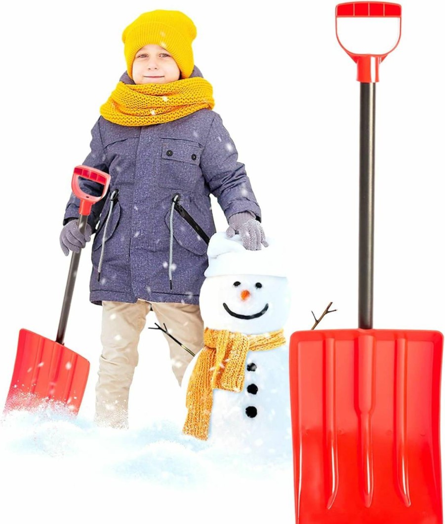 Snow Removal Tools Exceptional Concepts | Kids' Snow Shovel Steel Shaft With Ergonomic Handle Snow Shovel For Kids Pink Works Great For The Car As An Emergency Shovel For Home Garage & Garden