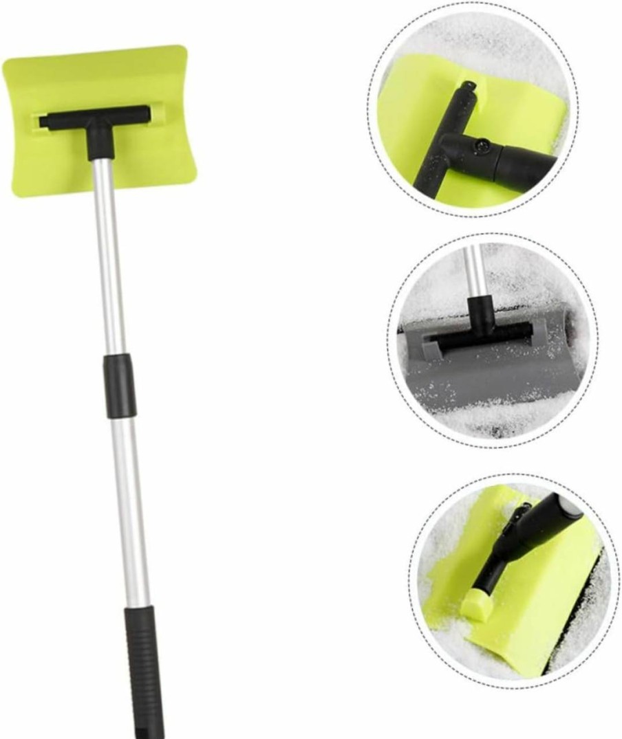 Snow Removal Tools BESPORTBLE | Besportble 1Pc Shovel Snow Sweeper Snow Broom For Truck Hand Snow Scoop Snow Clean Tool Extendable Snow Broom Snow Brush For Car Practical Ice Scraper Snow Pusher Scrape Snow Aluminum Alloy